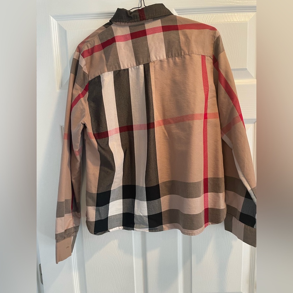 Woman’s Plaid Shirt - Beige, Black, Red